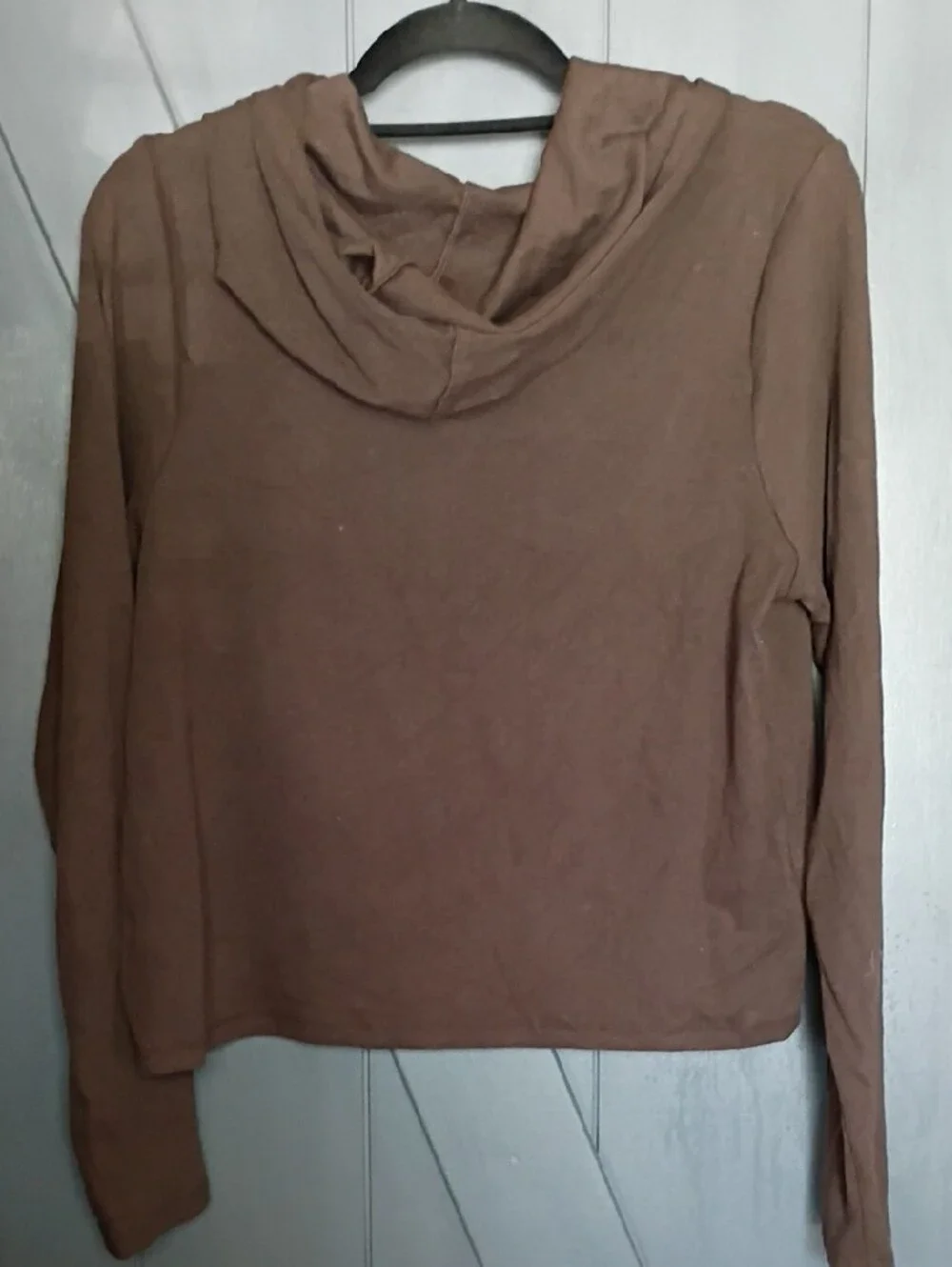 wild fable Brown Hooded Long Sleeve Pullover Sweatshirt - Picture 2 of 6